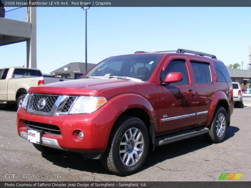 Red Brawn / Graphite 2008 Nissan Pathfinder LE V8 4x4