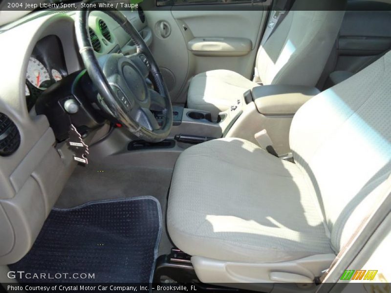 Stone White / Taupe 2004 Jeep Liberty Sport