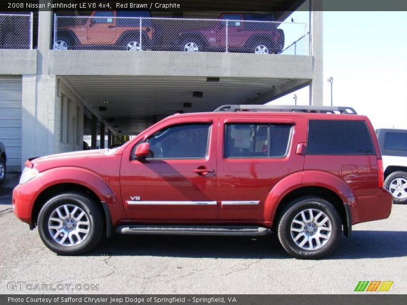 Red Brawn / Graphite 2008 Nissan Pathfinder LE V8 4x4