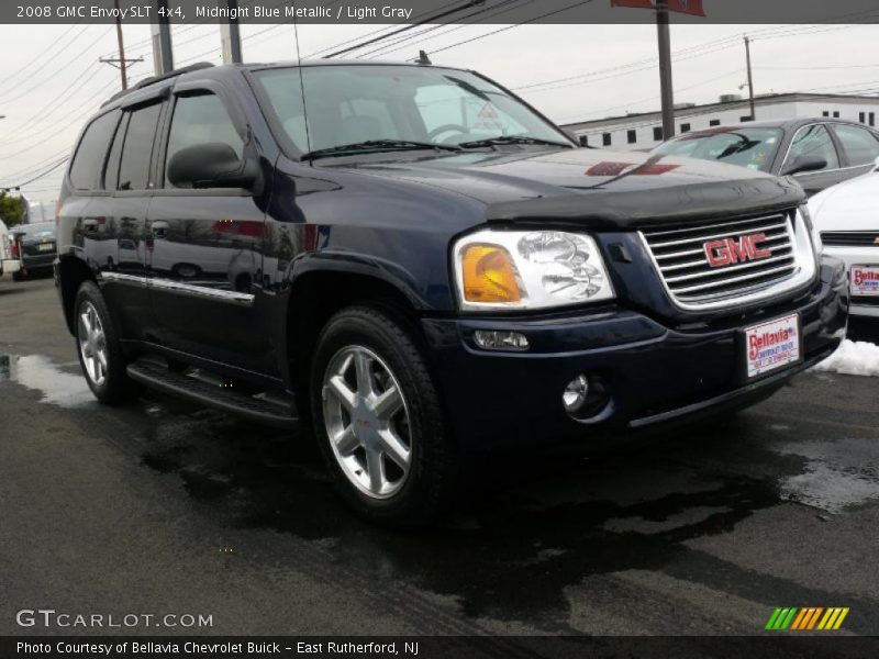 Midnight Blue Metallic / Light Gray 2008 GMC Envoy SLT 4x4