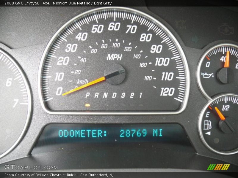 Midnight Blue Metallic / Light Gray 2008 GMC Envoy SLT 4x4