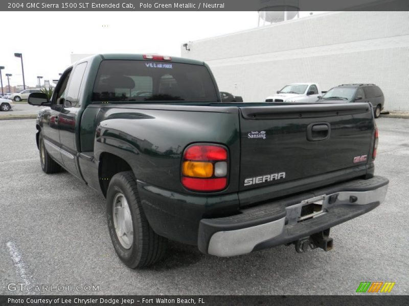 Polo Green Metallic / Neutral 2004 GMC Sierra 1500 SLT Extended Cab