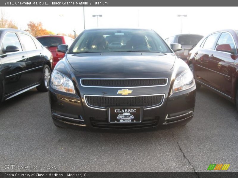 Black Granite Metallic / Titanium 2011 Chevrolet Malibu LS