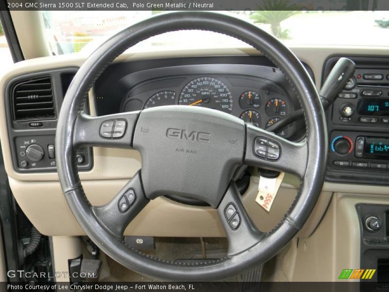  2004 Sierra 1500 SLT Extended Cab Steering Wheel