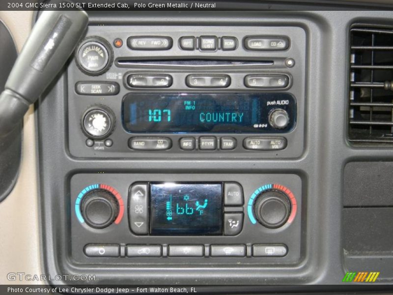 Controls of 2004 Sierra 1500 SLT Extended Cab