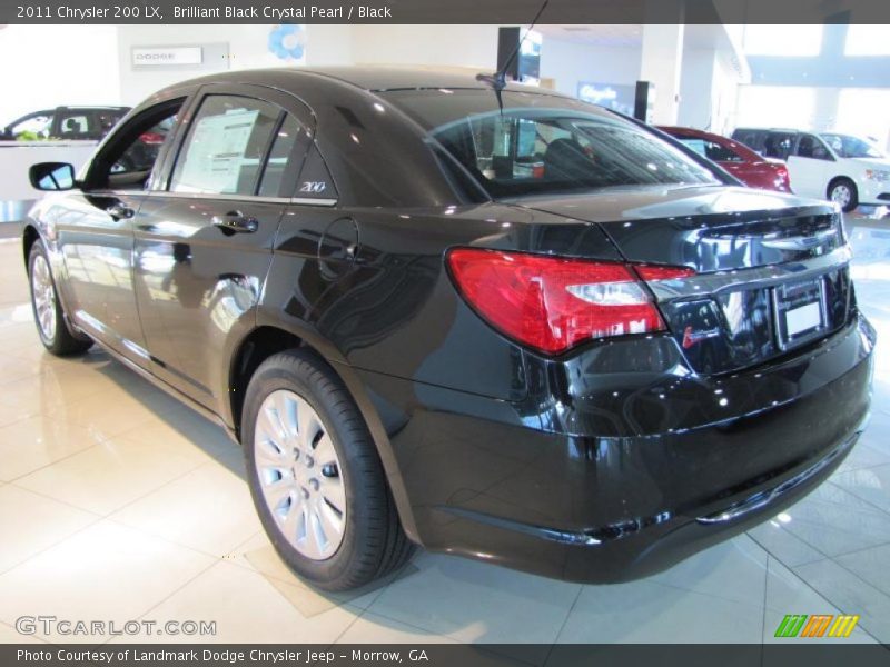 Brilliant Black Crystal Pearl / Black 2011 Chrysler 200 LX