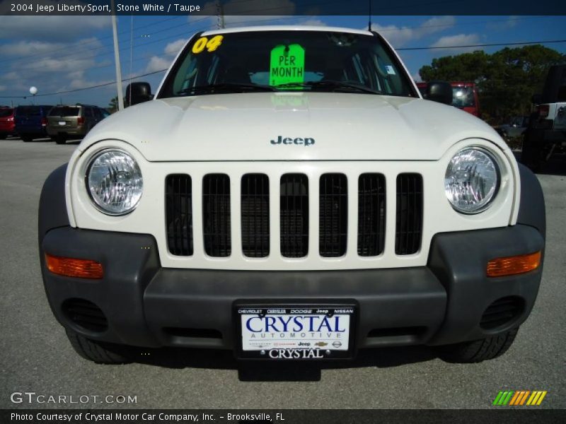 Stone White / Taupe 2004 Jeep Liberty Sport