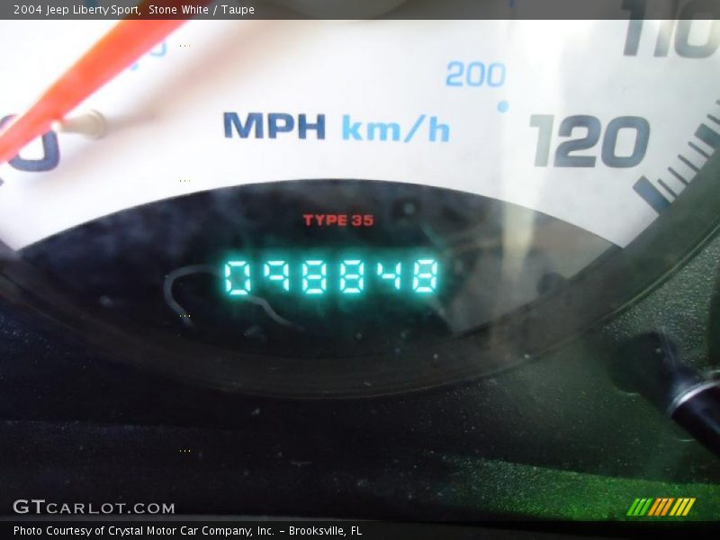 Stone White / Taupe 2004 Jeep Liberty Sport