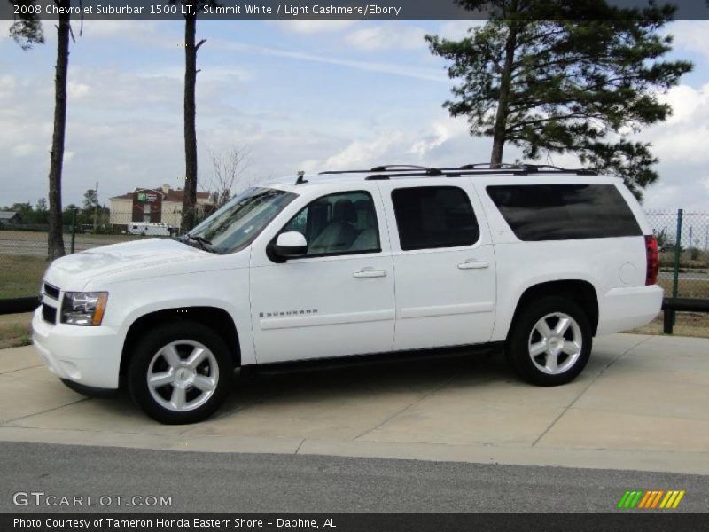 Summit White / Light Cashmere/Ebony 2008 Chevrolet Suburban 1500 LT