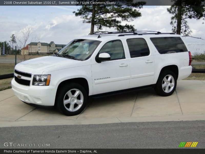Summit White / Light Cashmere/Ebony 2008 Chevrolet Suburban 1500 LT