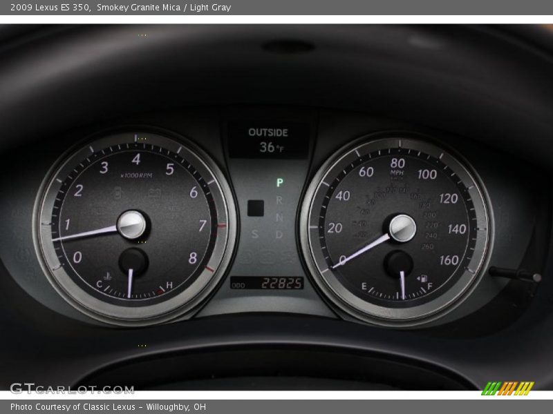 Smokey Granite Mica / Light Gray 2009 Lexus ES 350