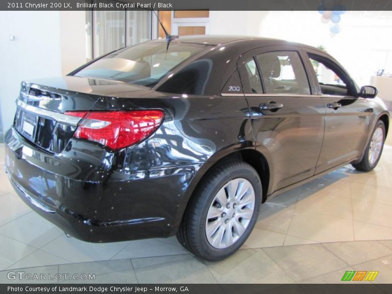 Brilliant Black Crystal Pearl / Black 2011 Chrysler 200 LX