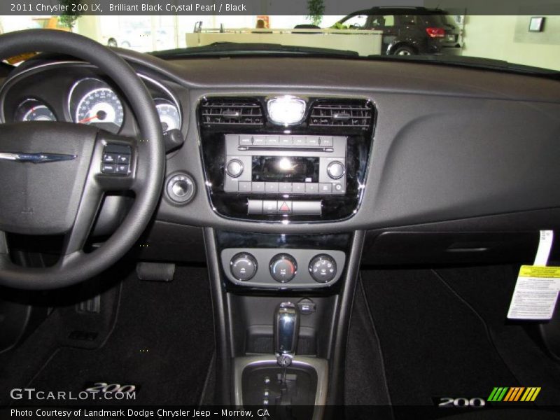 Brilliant Black Crystal Pearl / Black 2011 Chrysler 200 LX