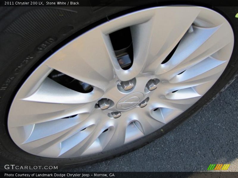 Stone White / Black 2011 Chrysler 200 LX