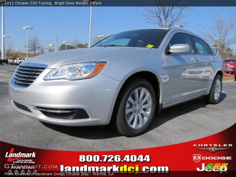 Bright Silver Metallic / Black 2011 Chrysler 200 Touring