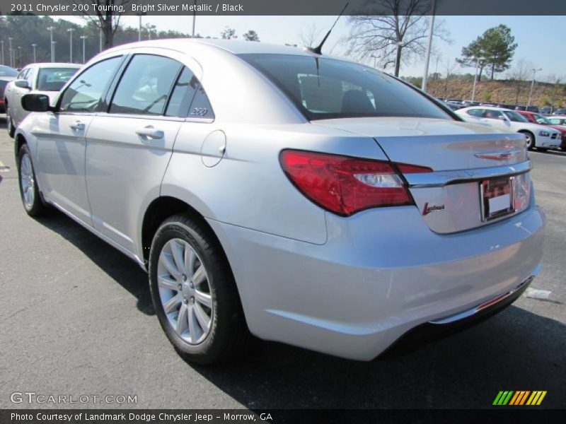 Bright Silver Metallic / Black 2011 Chrysler 200 Touring