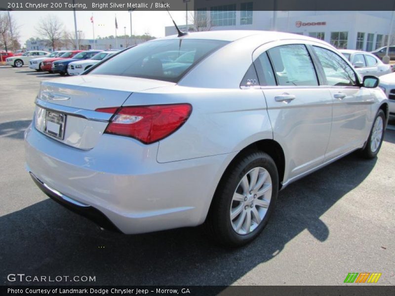Bright Silver Metallic / Black 2011 Chrysler 200 Touring