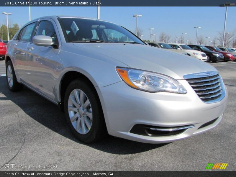 Bright Silver Metallic / Black 2011 Chrysler 200 Touring