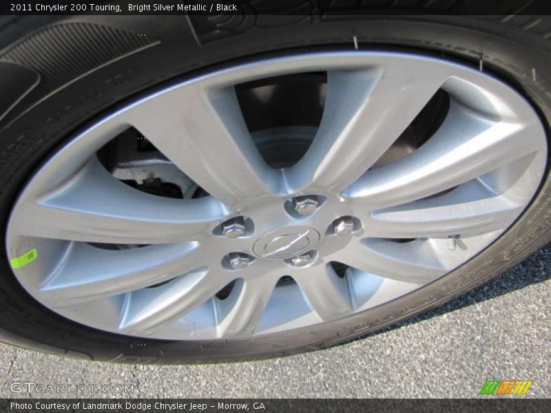 Bright Silver Metallic / Black 2011 Chrysler 200 Touring