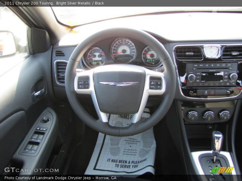 Bright Silver Metallic / Black 2011 Chrysler 200 Touring