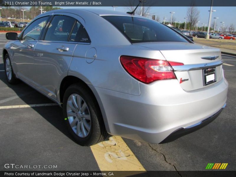 Bright Silver Metallic / Black 2011 Chrysler 200 Touring