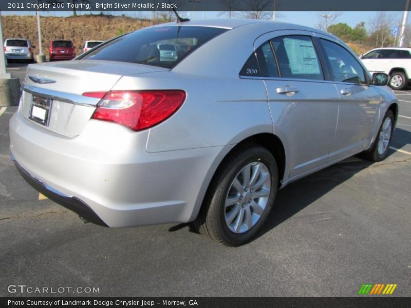 Bright Silver Metallic / Black 2011 Chrysler 200 Touring