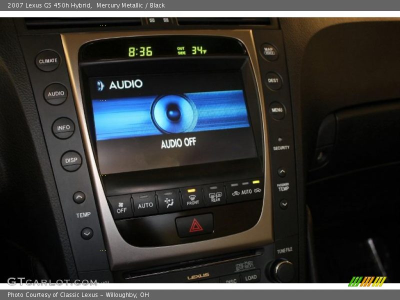 Mercury Metallic / Black 2007 Lexus GS 450h Hybrid