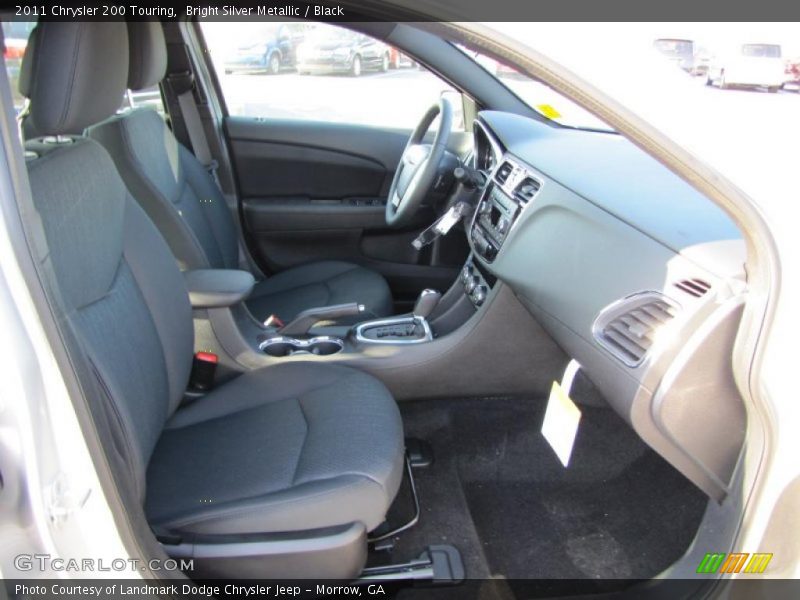 Bright Silver Metallic / Black 2011 Chrysler 200 Touring