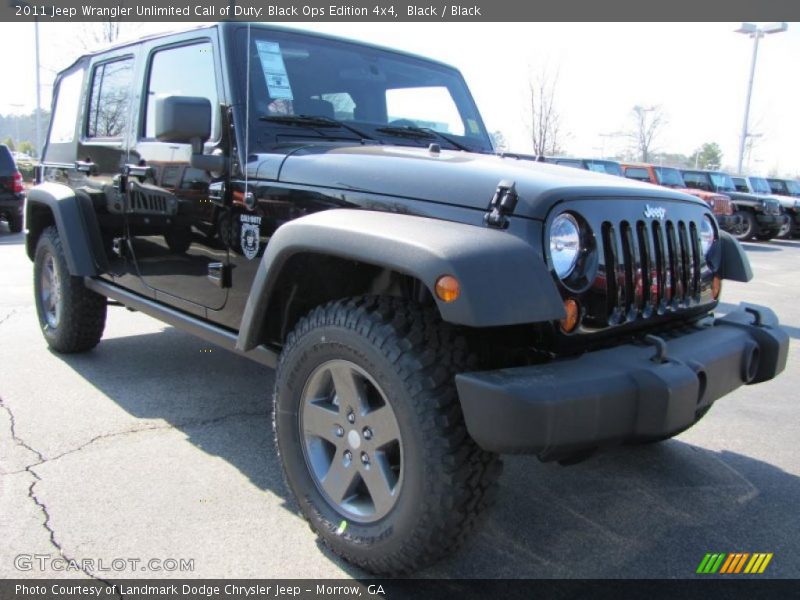 Front 3/4 View of 2011 Wrangler Unlimited Call of Duty: Black Ops Edition 4x4
