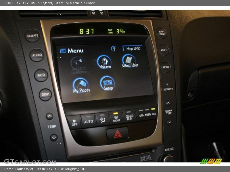 Mercury Metallic / Black 2007 Lexus GS 450h Hybrid
