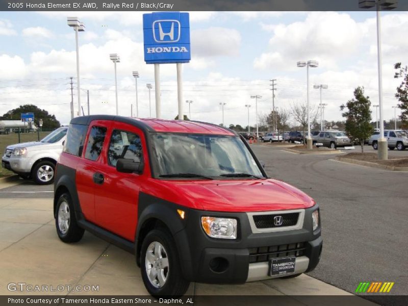 Rallye Red / Black/Gray 2005 Honda Element EX AWD