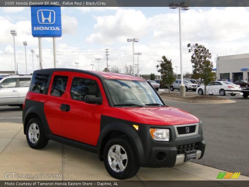 Rallye Red / Black/Gray 2005 Honda Element EX AWD