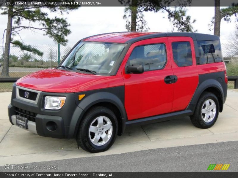 Rallye Red / Black/Gray 2005 Honda Element EX AWD