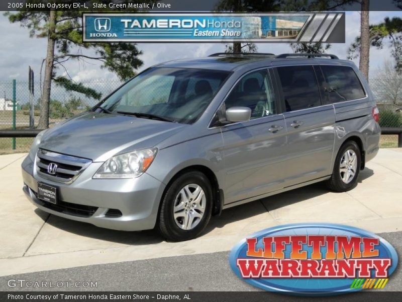 Slate Green Metallic / Olive 2005 Honda Odyssey EX-L
