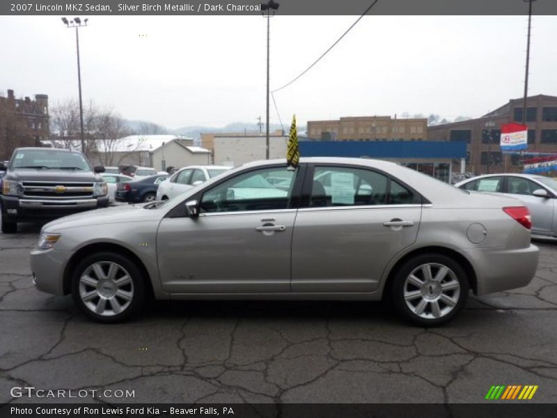 Silver Birch Metallic / Dark Charcoal 2007 Lincoln MKZ Sedan
