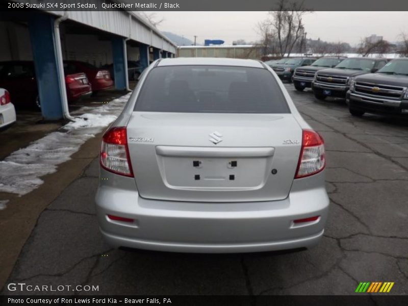 Quicksilver Metallic / Black 2008 Suzuki SX4 Sport Sedan