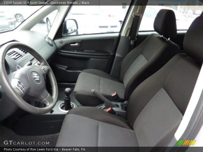  2008 SX4 Sport Sedan Black Interior