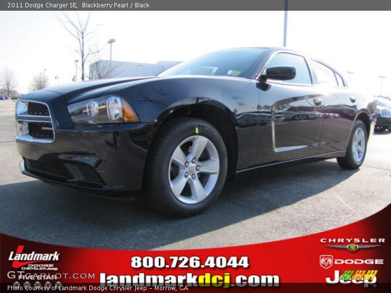 Blackberry Pearl / Black 2011 Dodge Charger SE
