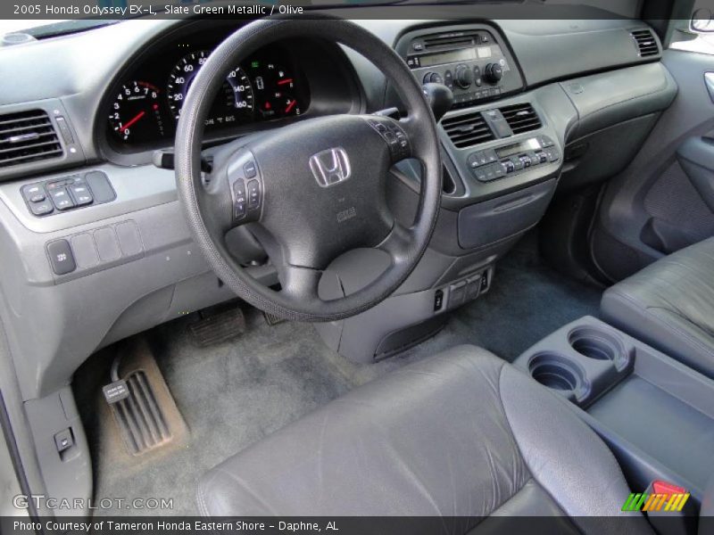Slate Green Metallic / Olive 2005 Honda Odyssey EX-L