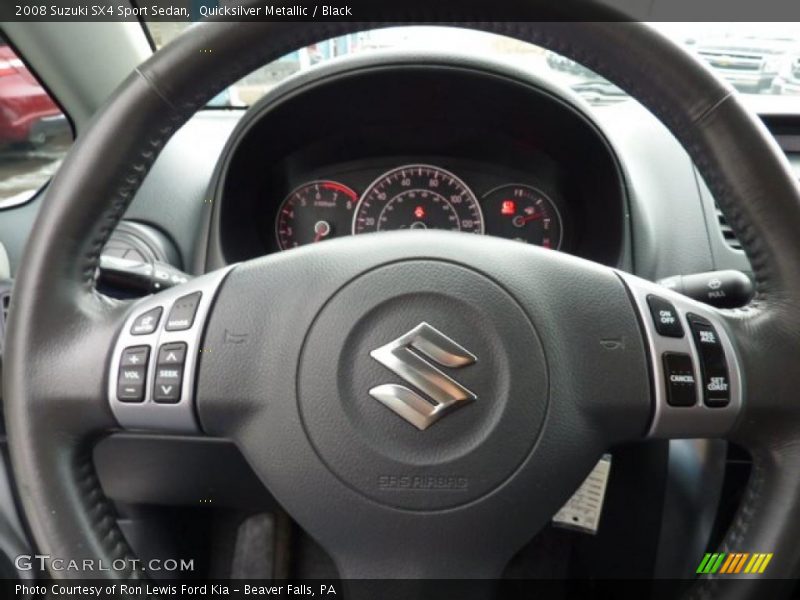 Quicksilver Metallic / Black 2008 Suzuki SX4 Sport Sedan