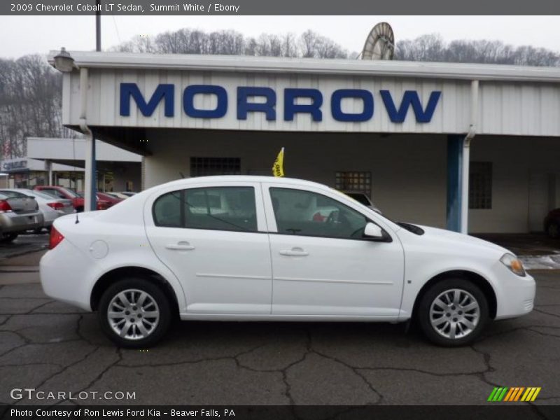 Summit White / Ebony 2009 Chevrolet Cobalt LT Sedan