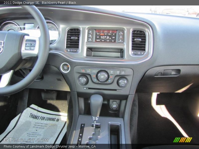 Dashboard of 2011 Charger SE
