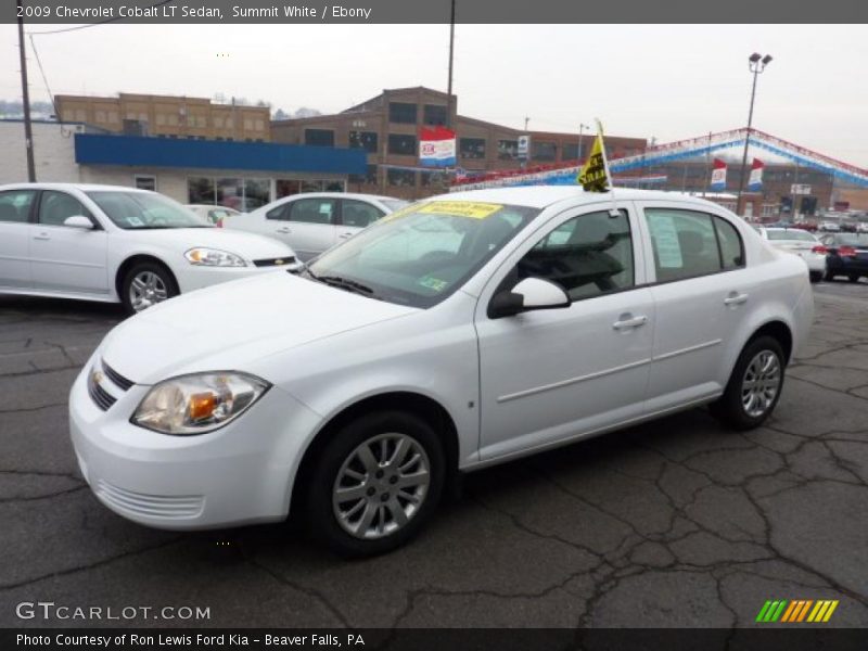 Summit White / Ebony 2009 Chevrolet Cobalt LT Sedan
