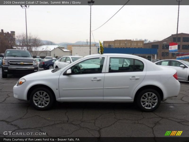 Summit White / Ebony 2009 Chevrolet Cobalt LT Sedan