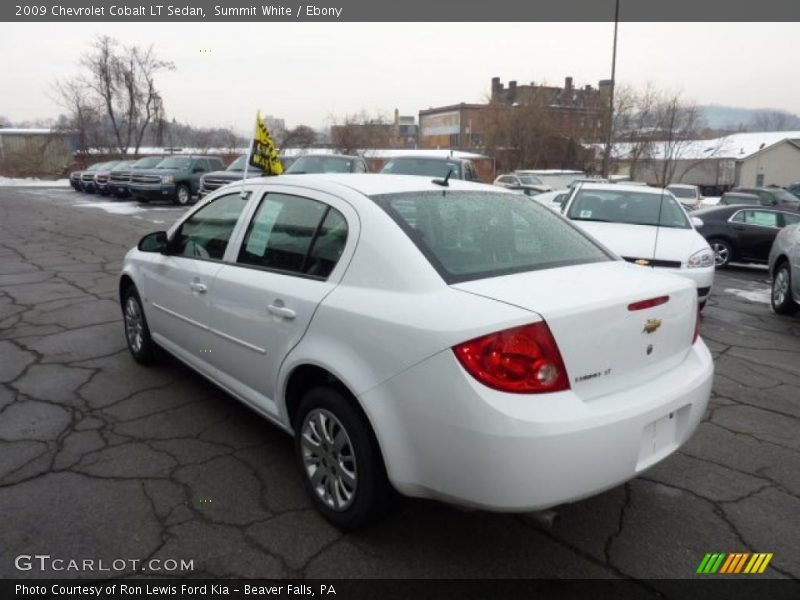 Summit White / Ebony 2009 Chevrolet Cobalt LT Sedan