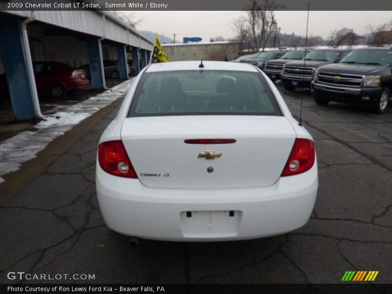 Summit White / Ebony 2009 Chevrolet Cobalt LT Sedan