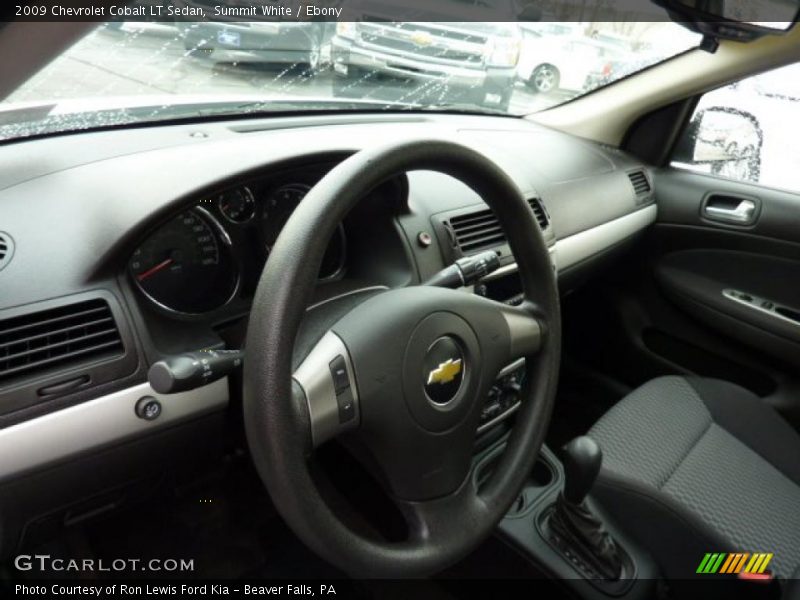 Summit White / Ebony 2009 Chevrolet Cobalt LT Sedan