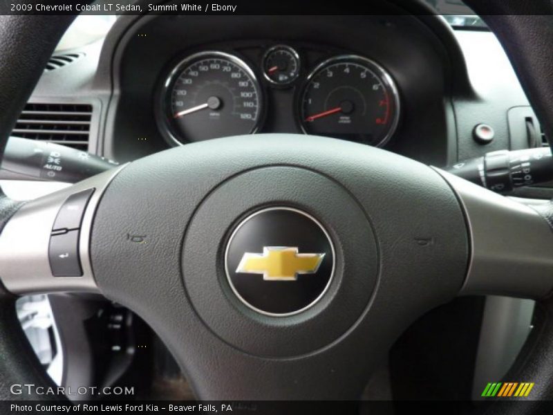Summit White / Ebony 2009 Chevrolet Cobalt LT Sedan