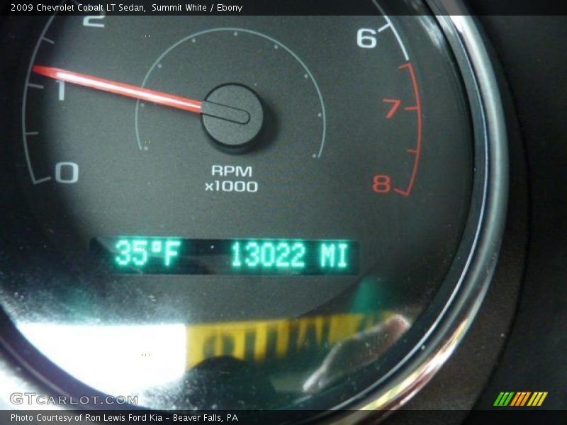 Summit White / Ebony 2009 Chevrolet Cobalt LT Sedan
