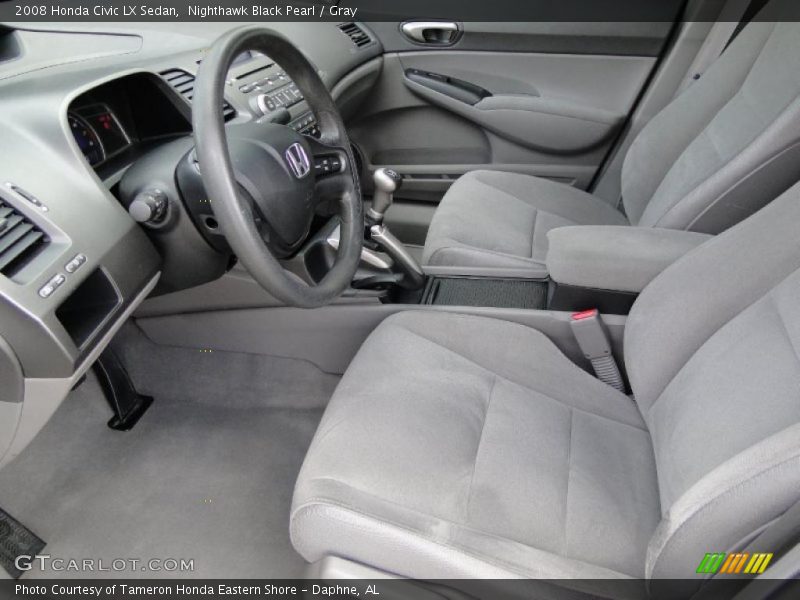  2008 Civic LX Sedan Gray Interior